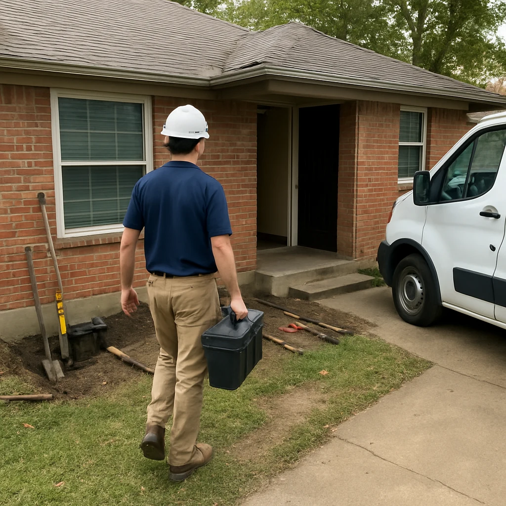 Foundation Leveling specialist serving a Dallas property