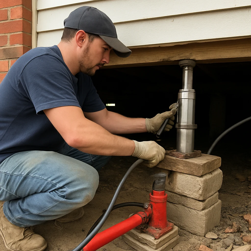 Pier-and-Beam House Leveling